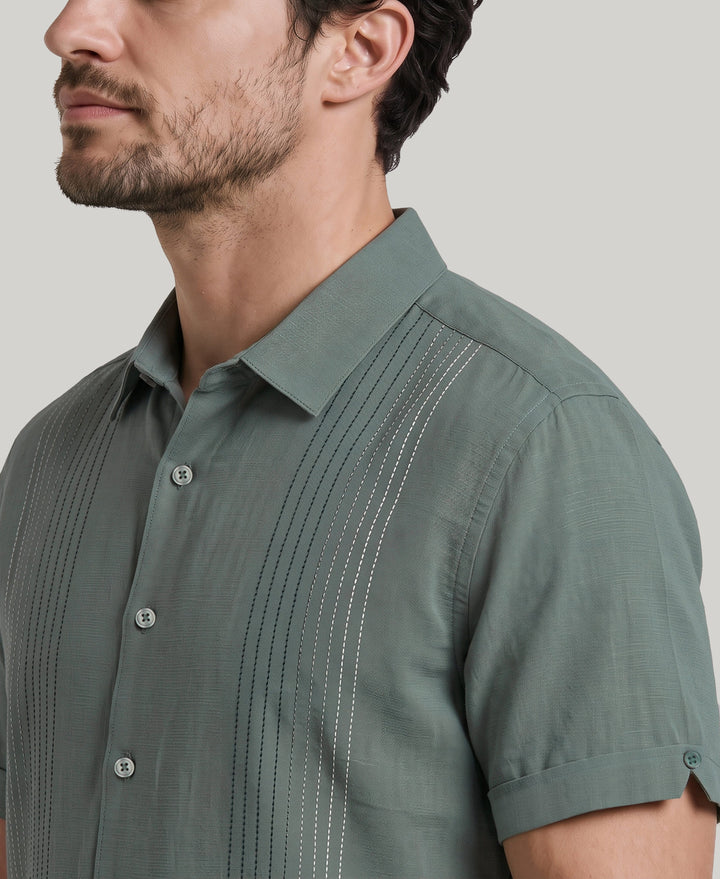 Ombre Texture Shirt (Balsam Green) 