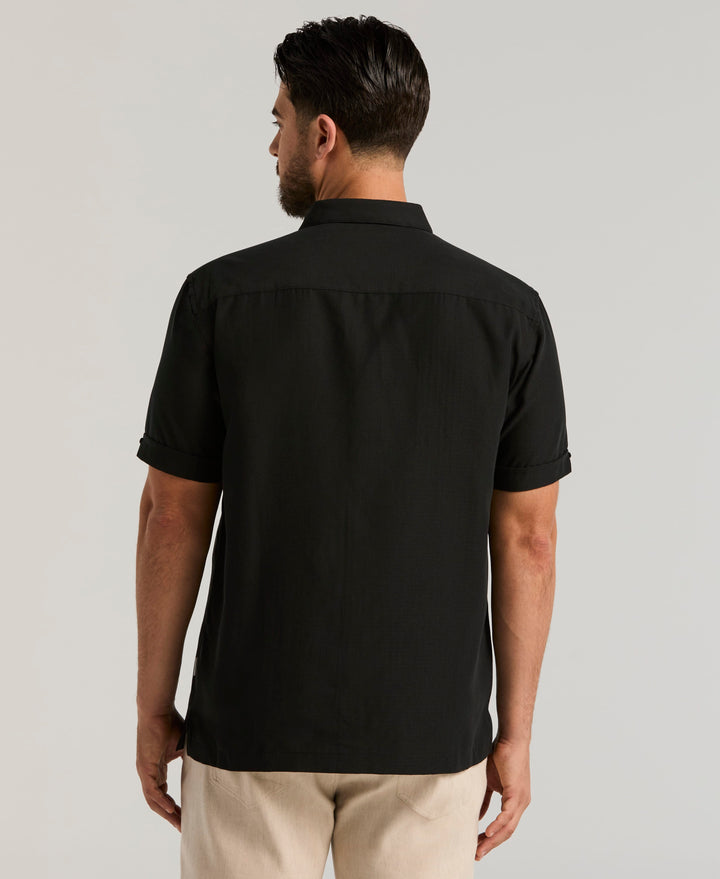 Ombre Texture Shirt (Jet Black) 