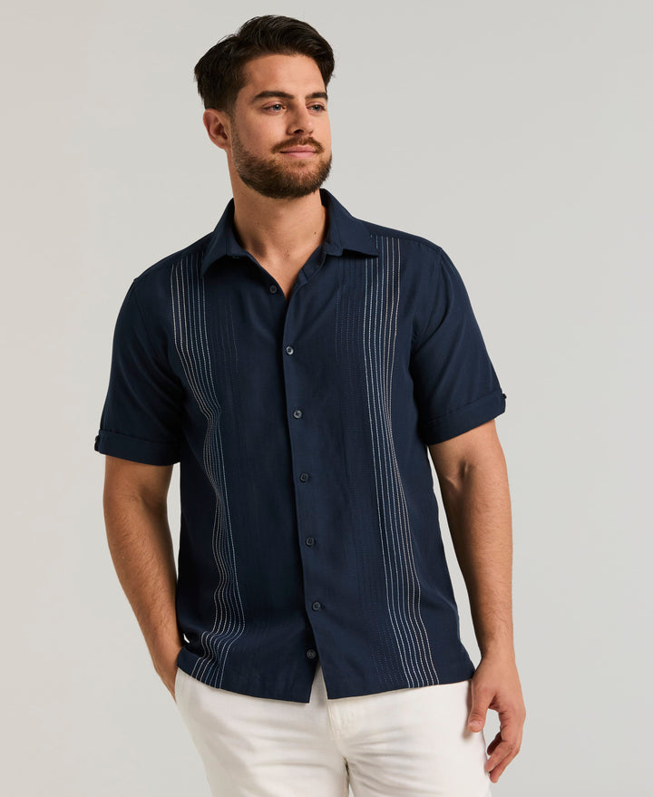 Ombre Texture Shirt (Dress Blues) 