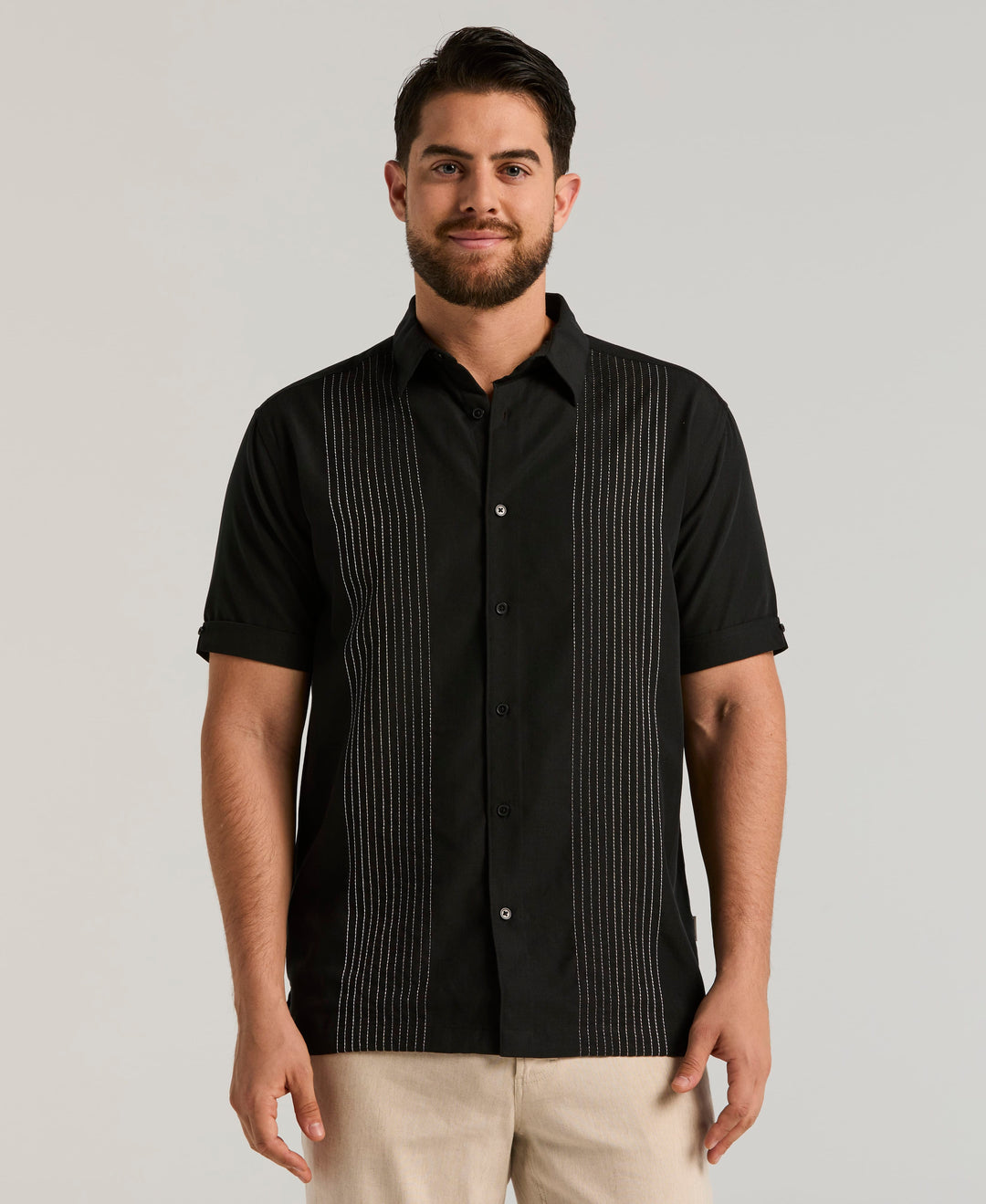 Ombre Texture Shirt (Jet Black) 