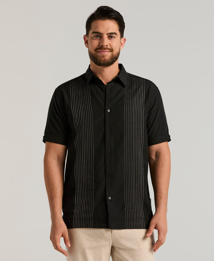 Ombre Texture Shirt (Jet Black) 