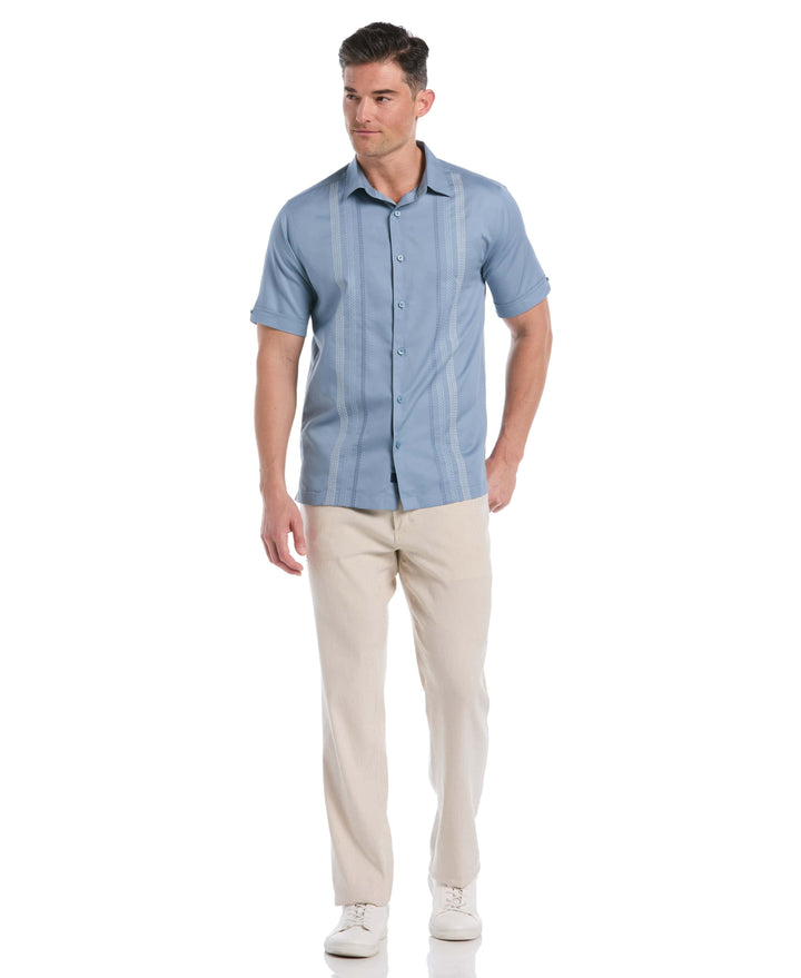 Ombre Embroidery Panel Shirt (Windward Blue) 