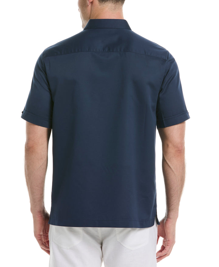 Ombre Embroidery Panel Shirt (Dress Blues) 