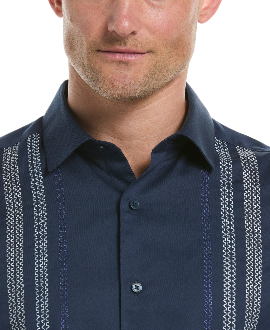Ombre Embroidery Panel Shirt (Dress Blues) 