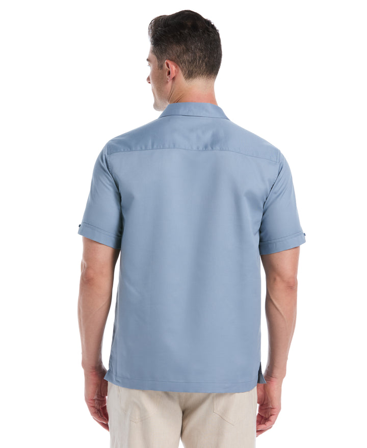Ombre Embroidery Panel Shirt (Windward Blue) 