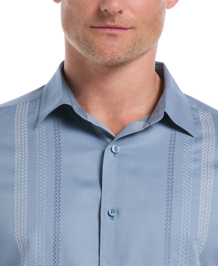 Ombre Embroidery Panel Shirt (Windward Blue) 