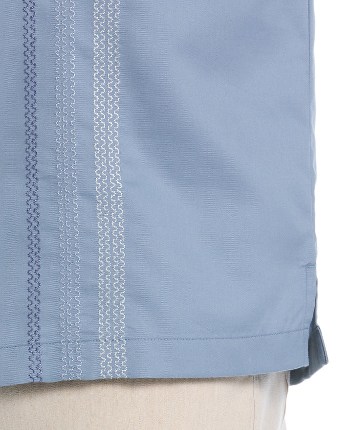 Ombre Embroidery Panel Shirt (Windward Blue) 