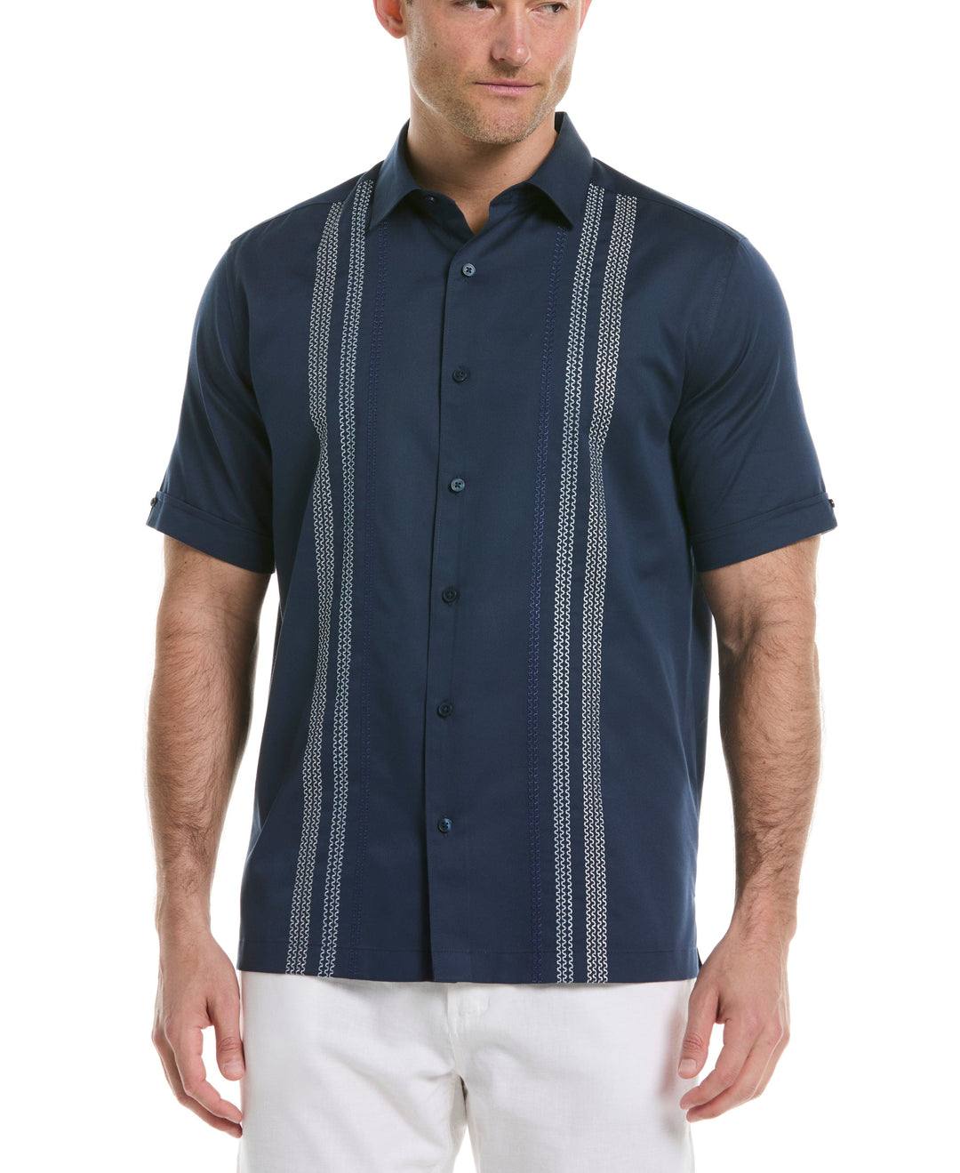 Ombre Embroidery Panel Shirt (Dress Blues) 