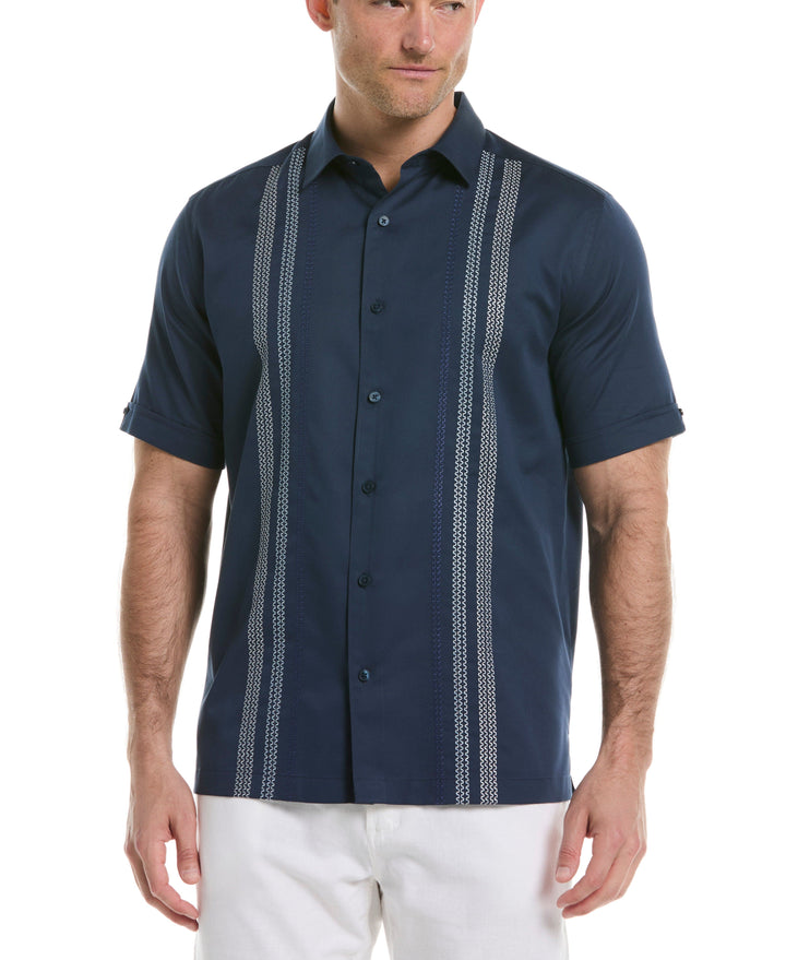 Ombre Embroidery Panel Shirt (Dress Blues) 