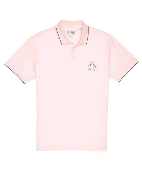 Big and Tall Mega Pete Pique Polo (Parfait Pink) 