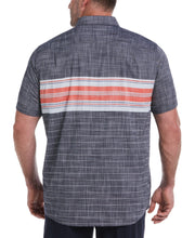 Big & Tall Engineered Chest Stripe Polo (Dark Sapphire) 