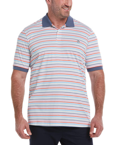 Knit Jersey Stripe Polo (Bonnie Blue) 