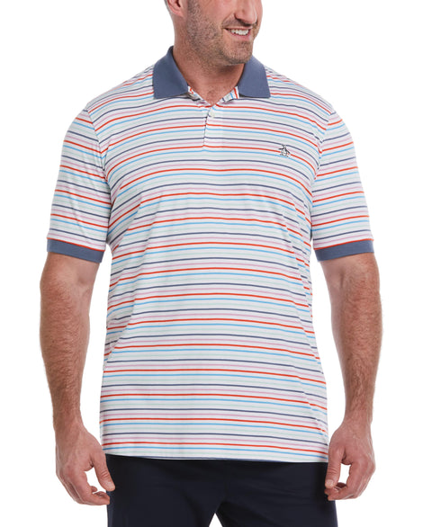 Knit Jersey Stripe Polo (Bonnie Blue) 