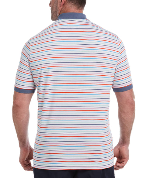 Knit Jersey Stripe Polo (Bonnie Blue) 