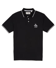 Big & Tall Mega Pete Pique Polo (True Black) 