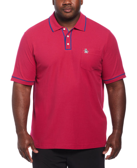 Big & Tall Organic Cotton Earl Polo (Sangria) 