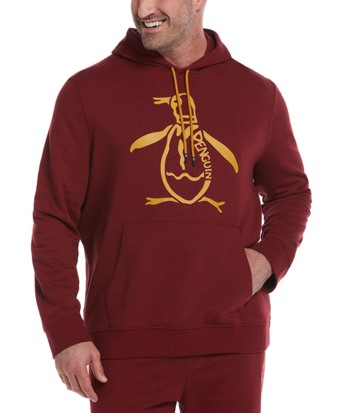 Big & Tall Organic Cotton Logo Fleece Hoodie (Cabernet) 