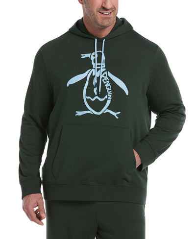 Big & Tall Organic Cotton Logo Fleece Hoodie (Deep Forest) 