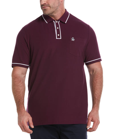 Big and Tall Organic Earl Polo (Italian Plum) 