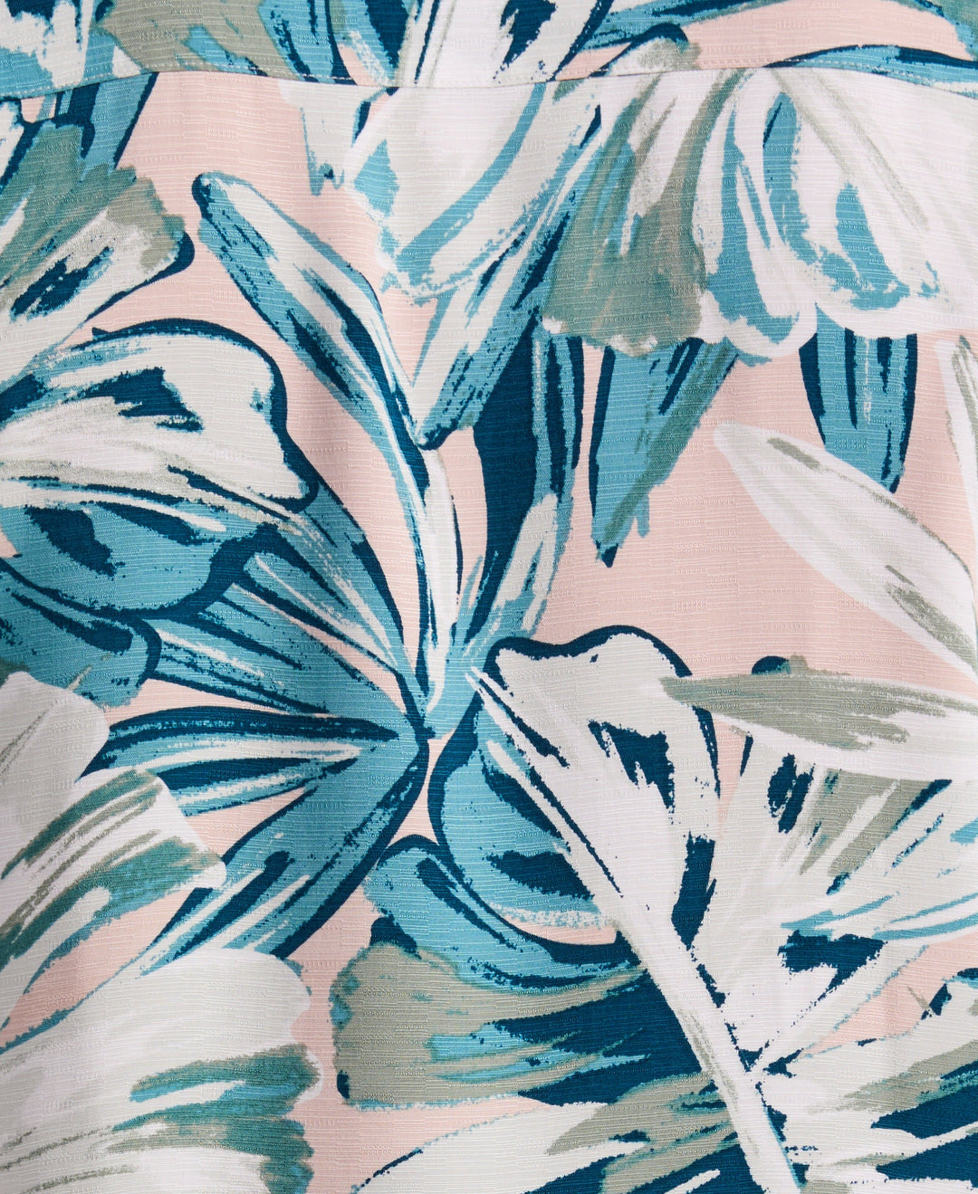 Oversized Leaf Print Shirt (Rose Smoke) 
