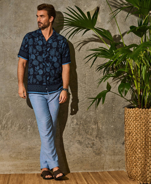 Paisley Print Shirt-Casual Shirts-Cubavera