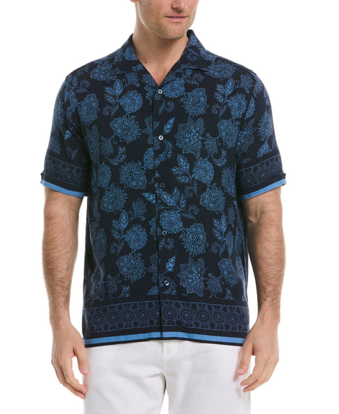 Paisley Print Shirt (Dress Blues) 