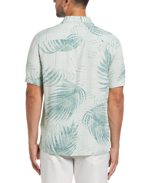 Palm Dotted Print Shirt (Balsam Green) 