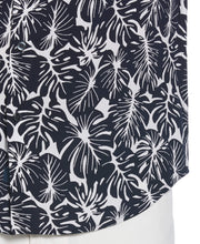 Palm Leaf Print Shirt (Navy Iris) 