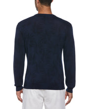 Palm Print Jacquard Sweater (Naval Academy) 