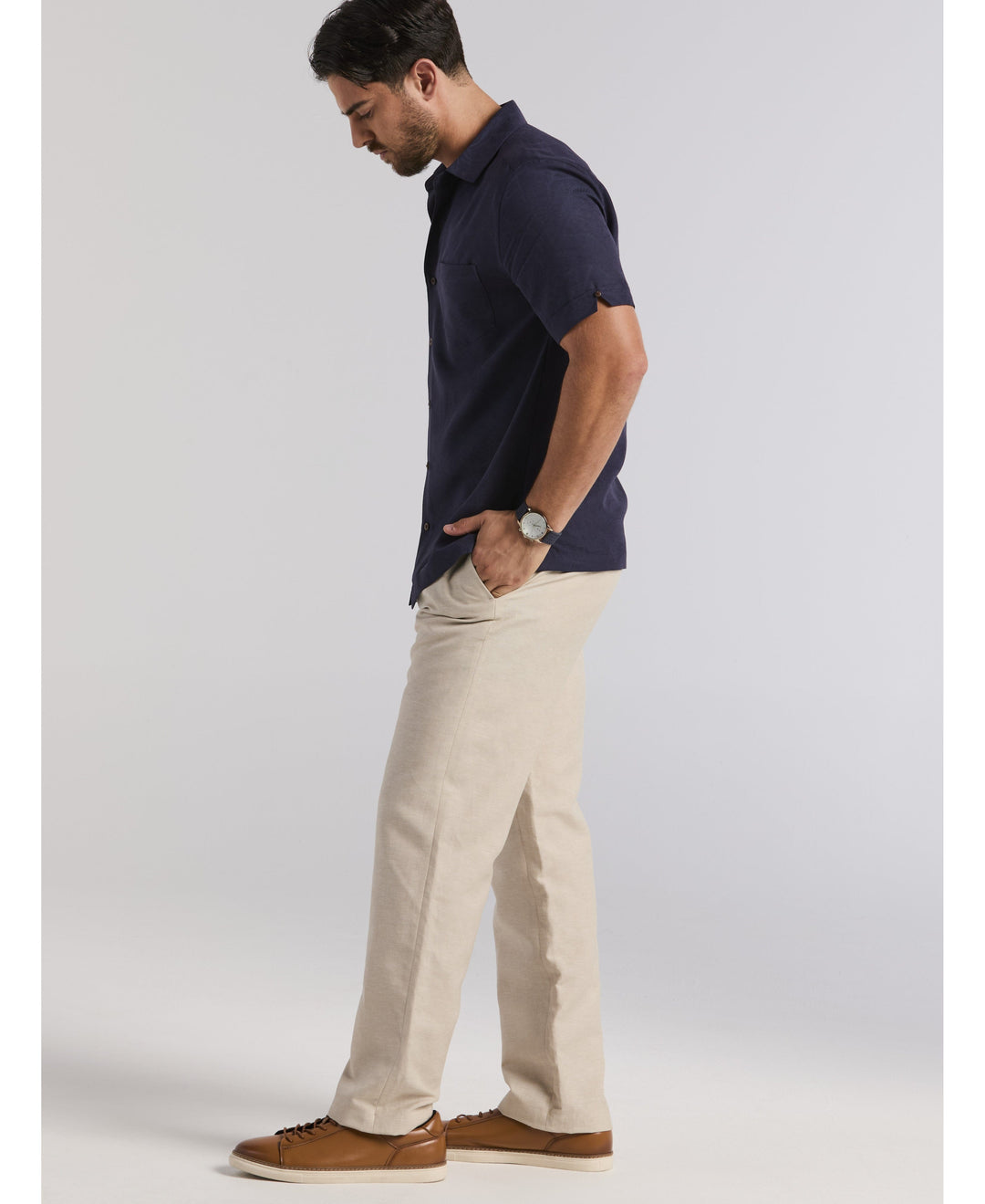 Palm Print Shirt-Casual Shirts-Cubavera