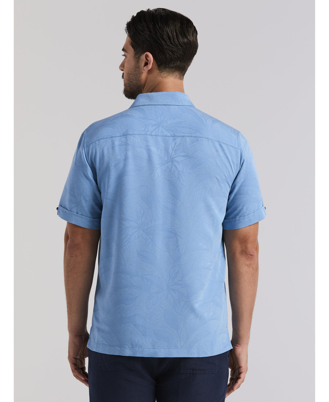 Palm Print Shirt-Casual Shirts-Cubavera