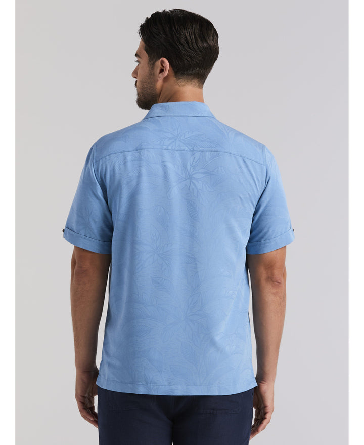 Palm Print Shirt-Casual Shirts-Cubavera