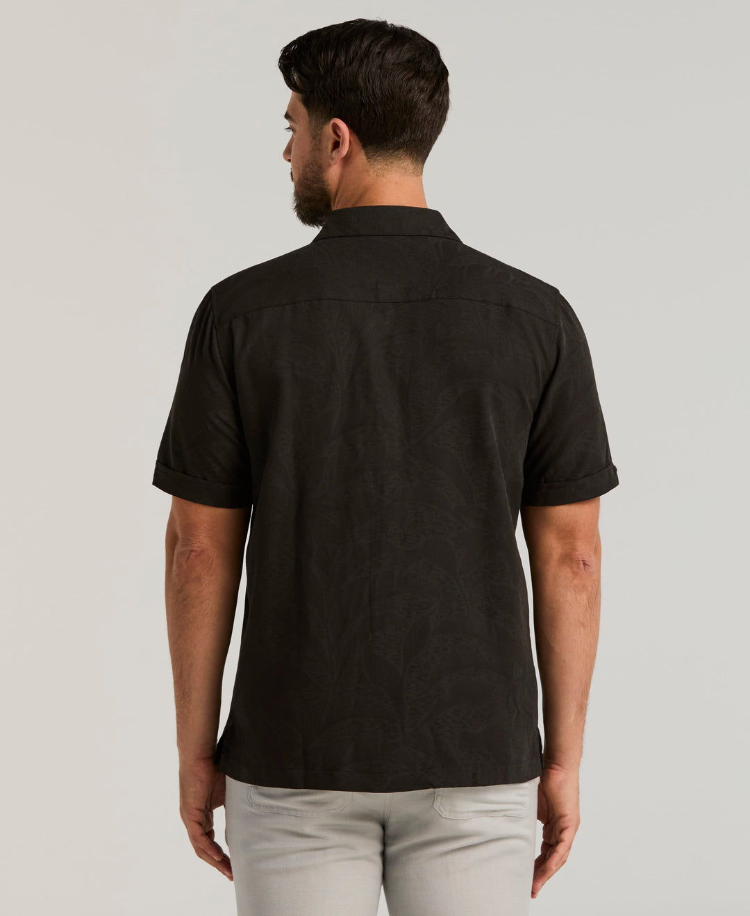 Palm Print Shirt (Jet Black) 