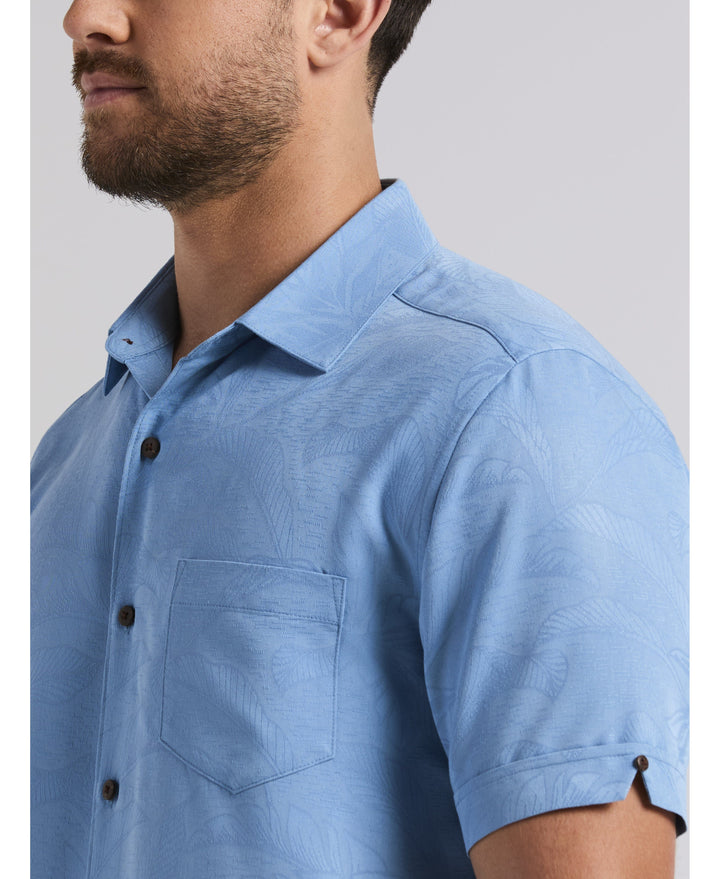 Palm Print Shirt-Casual Shirts-Cubavera