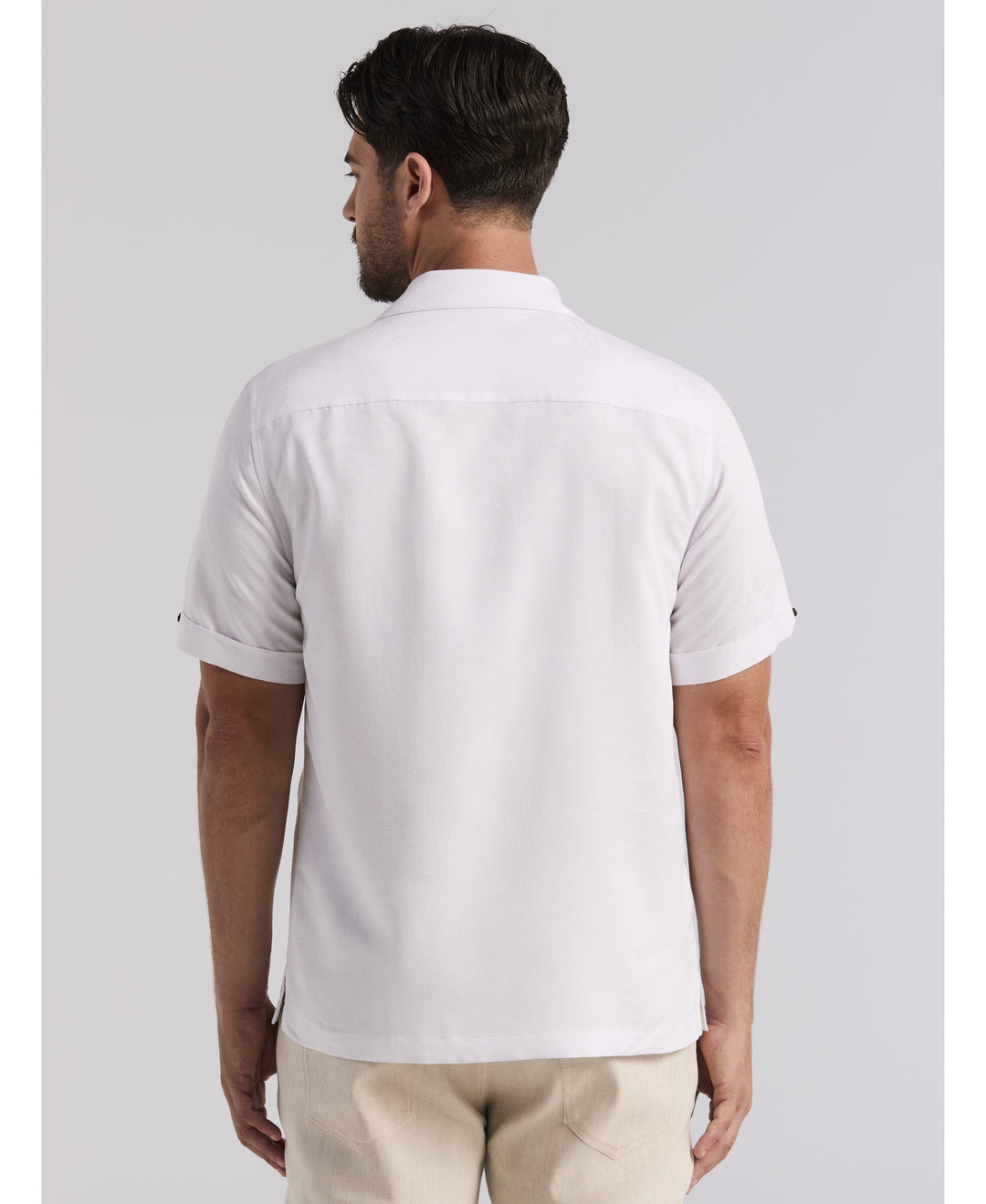 Palm Print Shirt-Casual Shirts-Cubavera