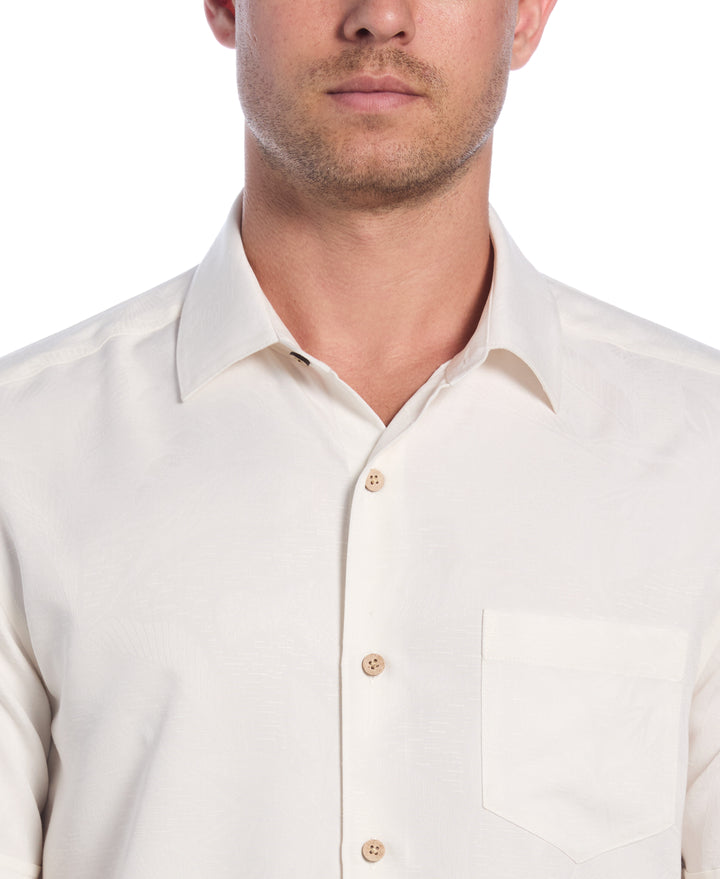 Palm Print Shirt (Egret) 