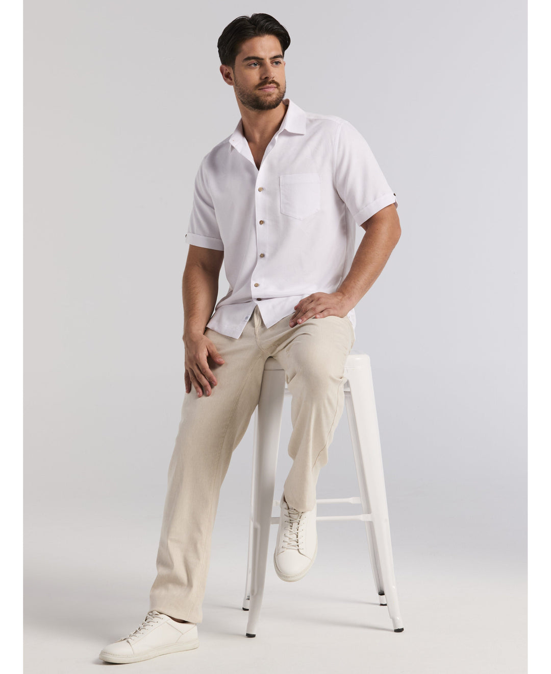 Palm Print Shirt-Casual Shirts-Cubavera