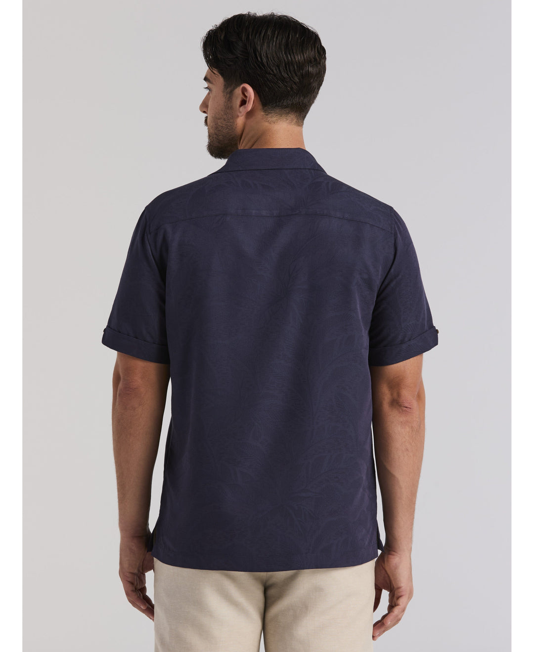 Palm Print Shirt-Casual Shirts-Cubavera