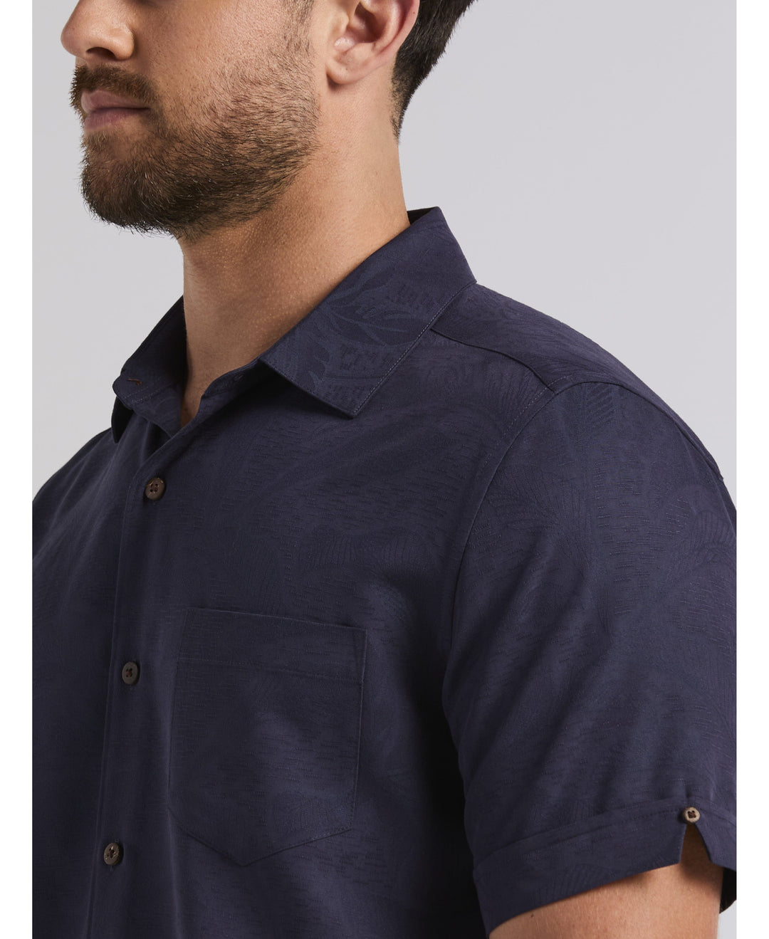 Palm Print Shirt-Casual Shirts-Cubavera