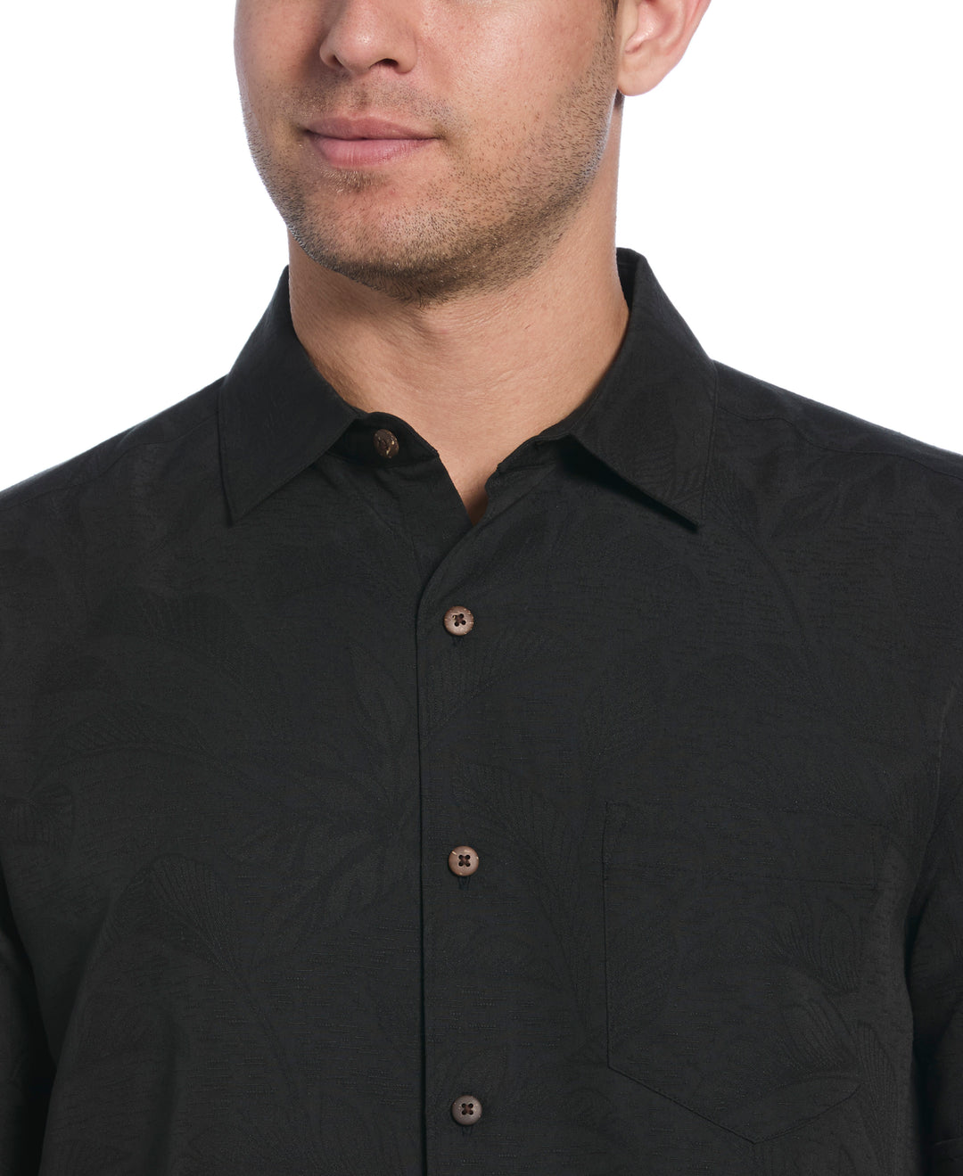 Palm Print Shirt (Jet Black) 