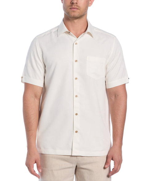 Palm Print Shirt (Egret) 