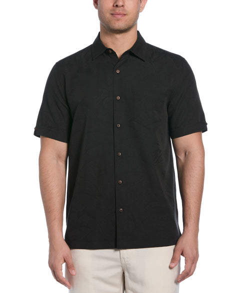 Palm Print Shirt (Jet Black) 