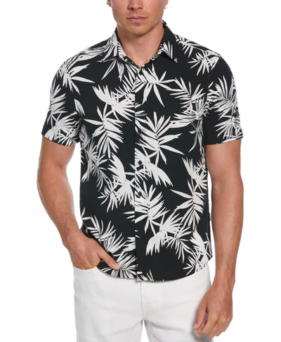 Palm Print Shirt (Jet Black) 