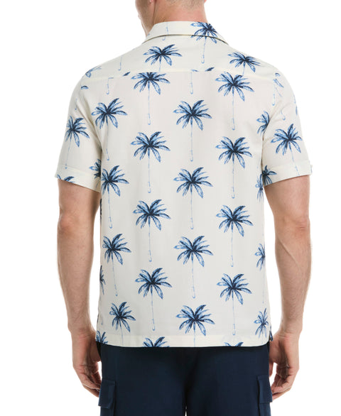 Palm Tree Print Shirt (Egret) 