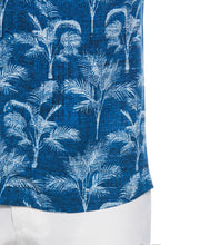 Palm Tree Print Shirt (Mykonos Blue) 