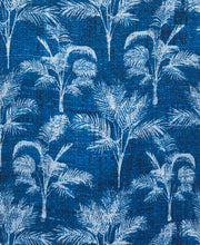 Palm Tree Print Shirt (Mykonos Blue) 