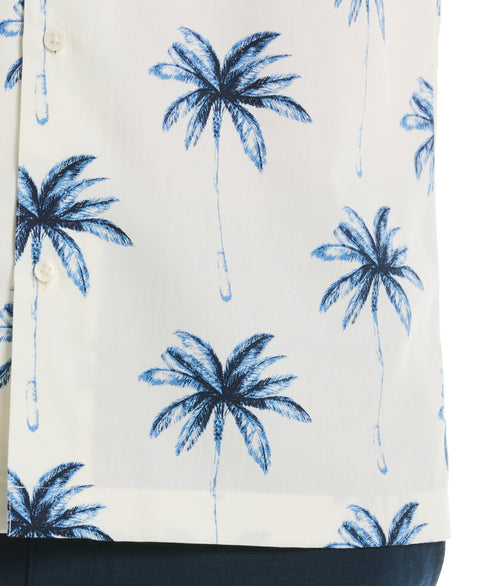 Palm Tree Print Shirt (Egret) 
