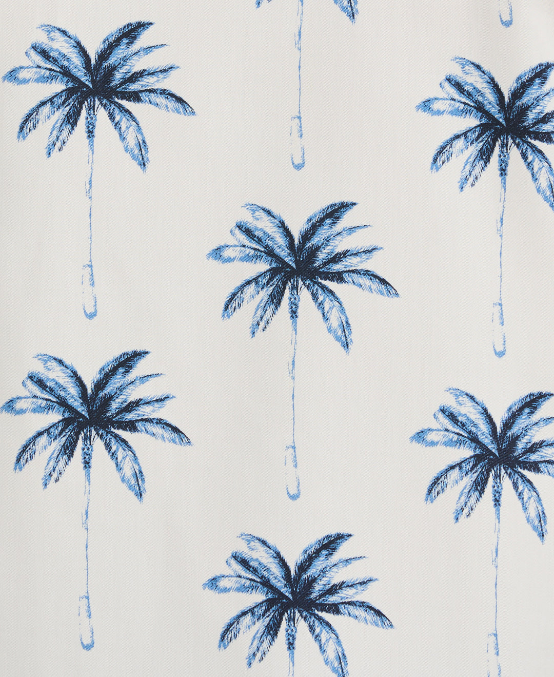Palm Tree Print Shirt (Egret) 