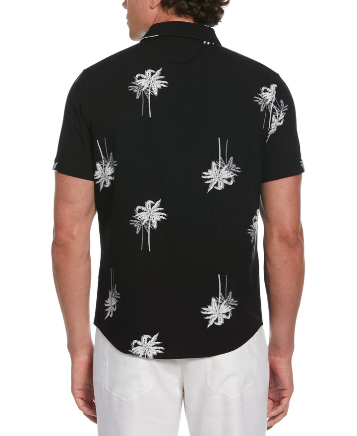Palms Print Shirt (Jet Black) 