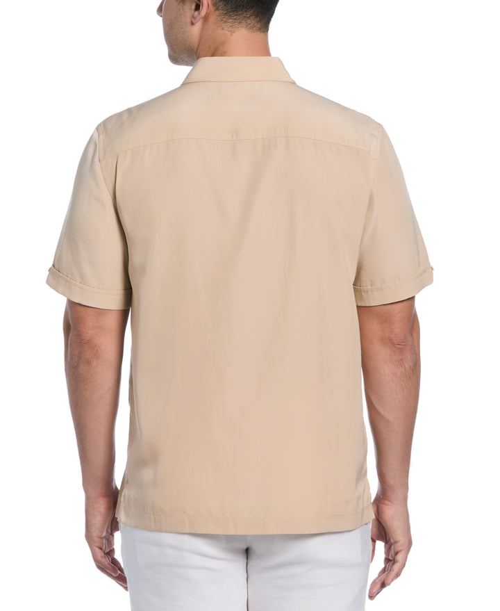 Insert Panels Pickstitch Shirt (Irish Cream) 